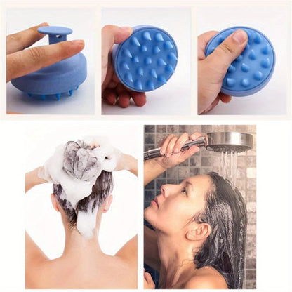 Spazzola Massaggiante Silicone per Shampoo e Doccia Cuoio Capelluto 1pz