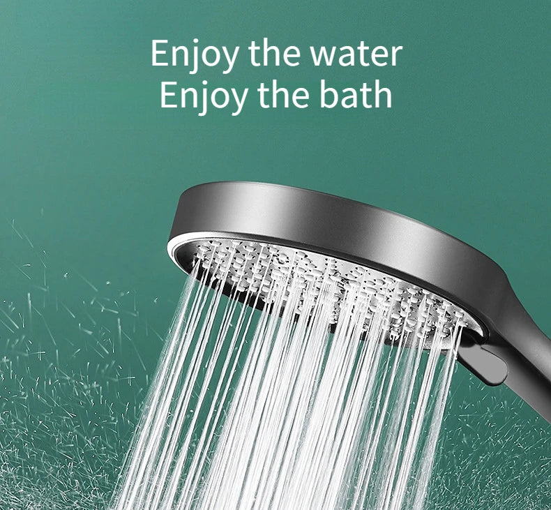 Soffione Doccia Portatile 12 cm 3 Funzioni Risparmio Acqua Doccetta