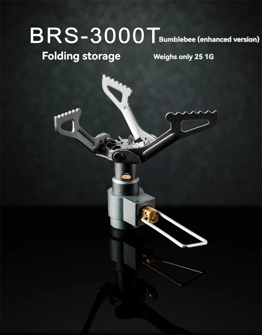 BRS-3000T Fornello a Gas Titanio 25g Portatile Ultra Leggero Campeggio