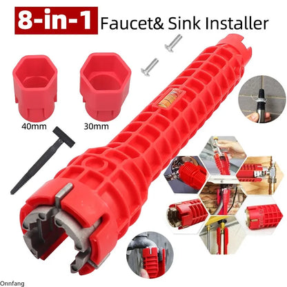Chiave a brugola 8 in 1 multifunzione per rubinetti, lavabo e idraulica