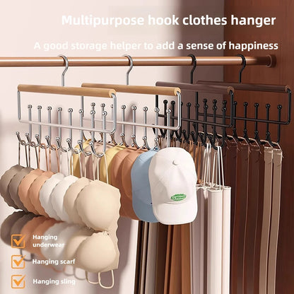 Appendino legno salvaspazio multifunzione per reggiseni e biancheria armadio