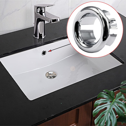4 Pezzi Tappo Troppopieno Lavandino Universale Plastica Tondo Bagno Cucina