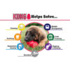 H5e4e0061c6ab4a20813c77f527704fa3a KONG Cuccioli Gioco per Dentizione Gomma Naturale Masticare con Snack XS-L