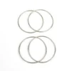 Set 4 Anelli Cinesi Magia Acciaio Ø10 cm Trucco Illusione