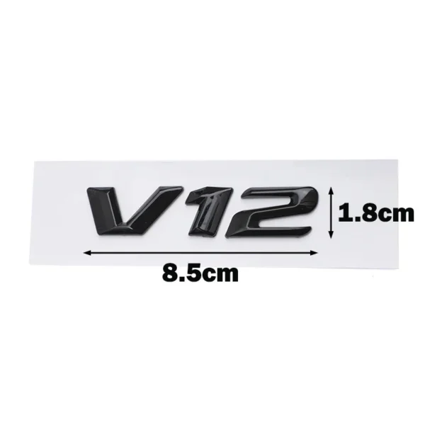 OTOKIT Emblema 3D ABS Cromato V12 Adesivo Parafango Mercedes Maybach S600 S500