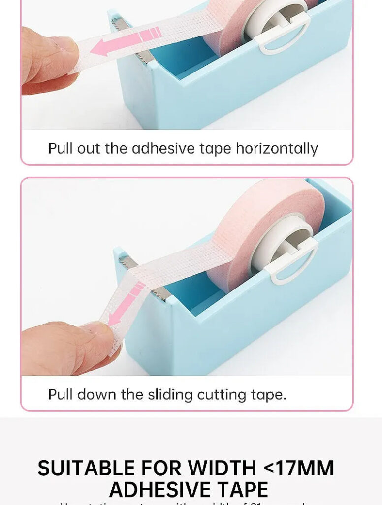 Porta nastro rotante per extension ciglia - dispenser con taglierina — immagine 10