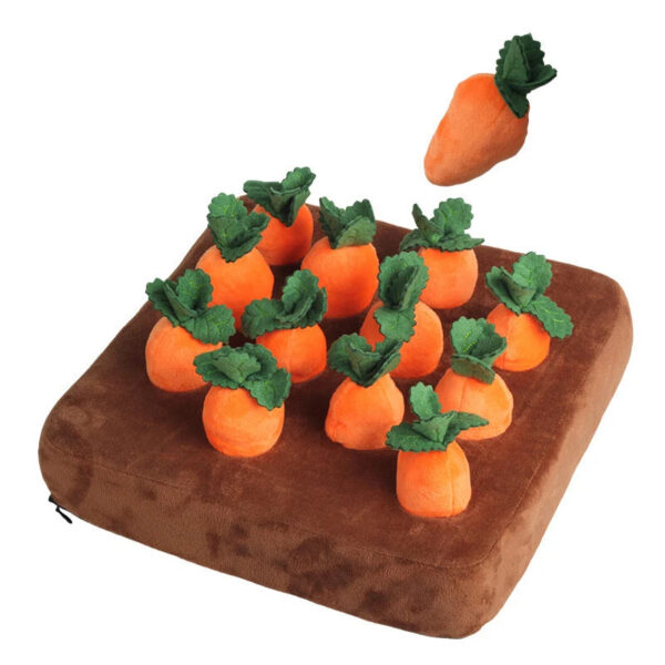 Tappeto Annusa per Cani Snuffle Mat Gioco Olfattivo Interattivo Peluche Carote