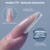 S1b534df27009447794d155bfac637a714 Forme Dual-Form per Unghie 240pz 15 Misure Base+Top Gel Acrilico Ricostruzione