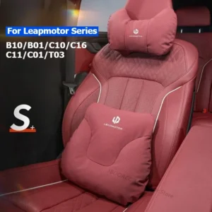 Cuscino Poggiatesta Auto Supporto Lombare Scamosciato per Leapmotor Cuscino Poggiatesta Auto Supporto Lombare Scamosciato per Leapmotor