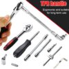 Set 46pz bussole attacco 1/4 cricchetto inserti esagonali metrici auto officina