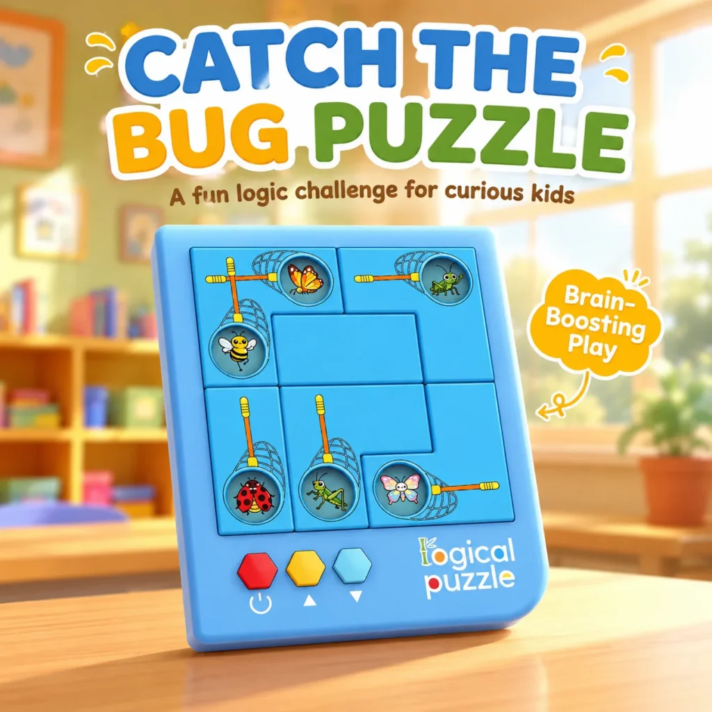 Catch the Bug Puzzle Scorrevole Logico Gioco Educativo Bambini 4+ Anni — immagine 6