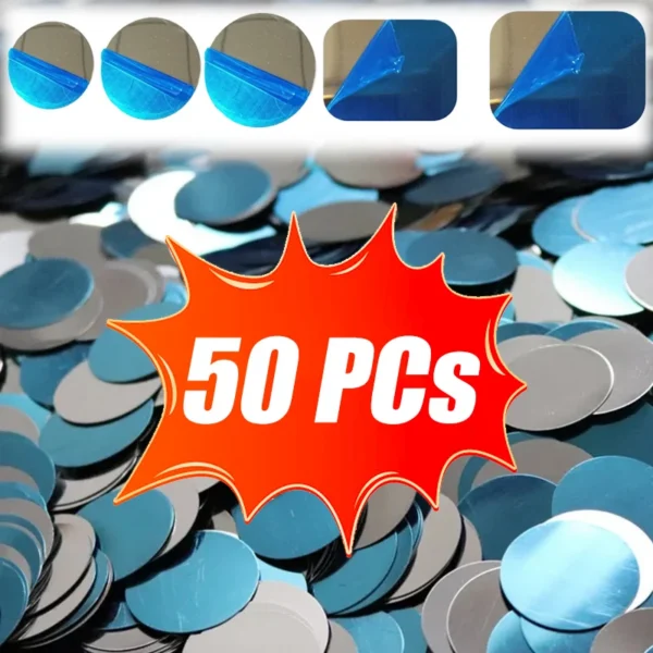 10/50 pezzi Piastre metalliche adesive per supporto magnetico auto smartphone