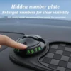 Tappetino Antiscivolo Cruscotto Auto Porta Cellulare Vassoio Portaoggetti Numero Parcheggio