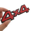 Emblema 3D 4WD 4x4 Adesivo Alluminio Cromato Parafango Auto SUV Pickup