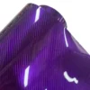 S4efab56b013848c1a03bab72328aec17M Pellicola Vinile Adesiva 5D Carbonio Cromo Viola Lucida Auto Moto