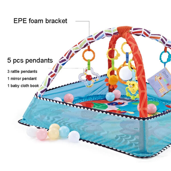 S620f68fef7c44047a6b93e5a69af8ad5a Palestrina neonato tappeto gioco con archi e sonagli - regalo nascita