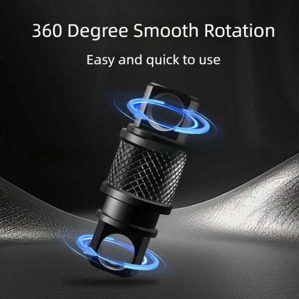 S655cd80b3a504aedbc37c133efd40d53r Portachiavi Auto Sgancio Rapido Alluminio Rotante 360° Multifunzione EDC