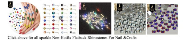 Strass hotfix cristalli termoadesivi 3D flatback per unghie e abiti
