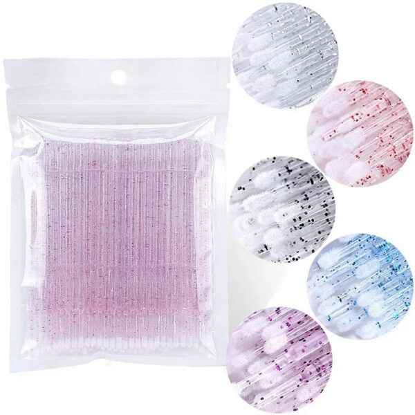 100pz Microbrush Monouso Microspazzole per Extension Ciglia Rimozione Colla