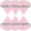 Set 3pz Spugne Trucco Triangolari Rosa - Puff Fondotinta Cipria Blender