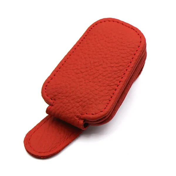 S77fb09e5a9374c05a0008f8688b82d15i Porta Occhiali Auto in Pelle con Clip Parasole Supporto Occhiali da Sole