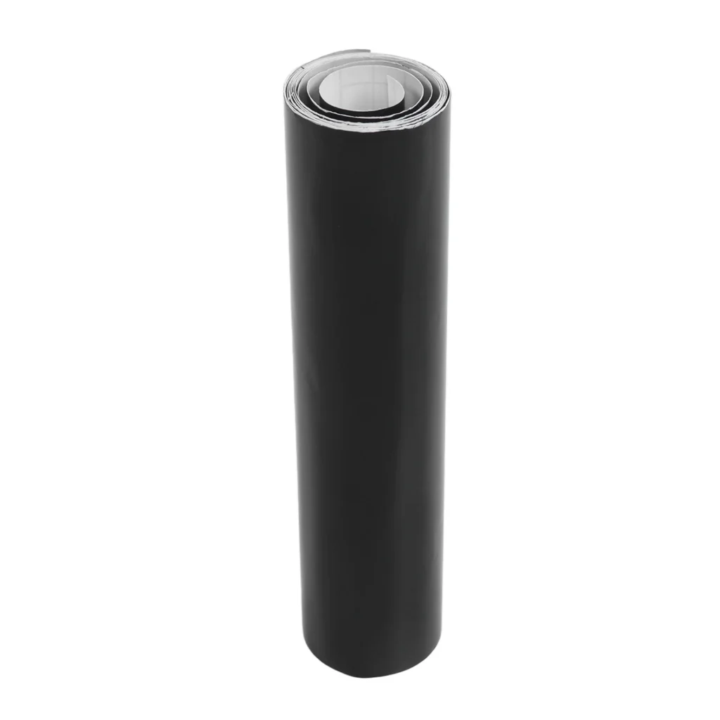 Striscia Parasole Parabrezza Auto Furgone Nero Lucido Adesiva PVC 140x20 cm — immagine 3