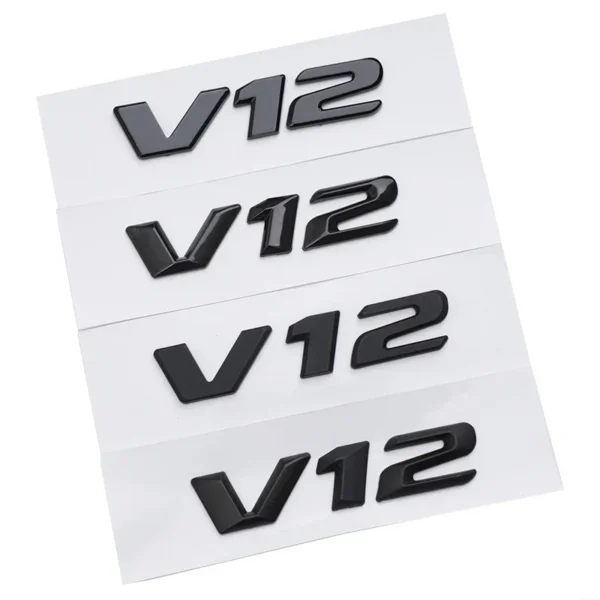 OTOKIT Emblema 3D ABS Cromato V12 Adesivo Parafango Mercedes Maybach S600 S500