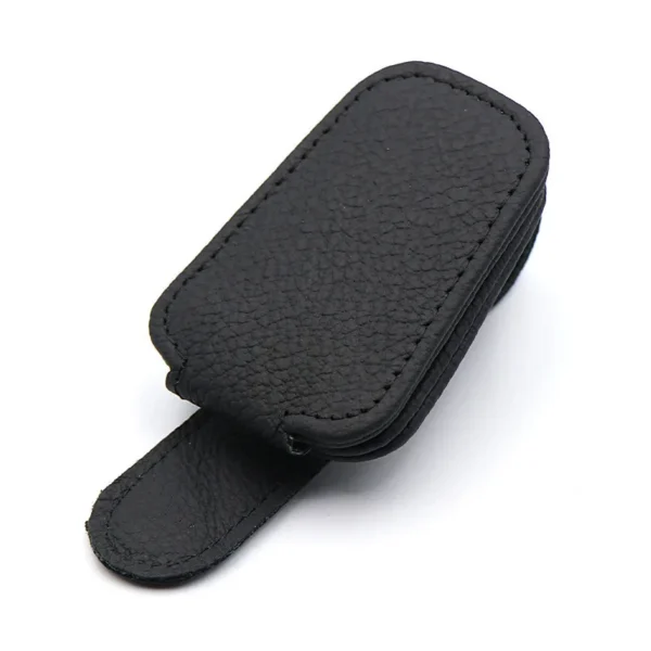 S7b86870197f043d486a3bb55e32da0a8Z Porta Occhiali Auto in Pelle con Clip Parasole Supporto Occhiali da Sole