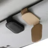 S8136da3b2a924068b52fa6f59d00b83bw Porta Occhiali Auto in Pelle con Clip Parasole Supporto Occhiali da Sole