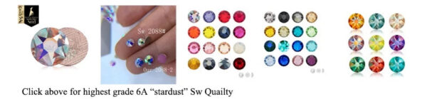 Strass hotfix cristalli termoadesivi 3D flatback per unghie e abiti