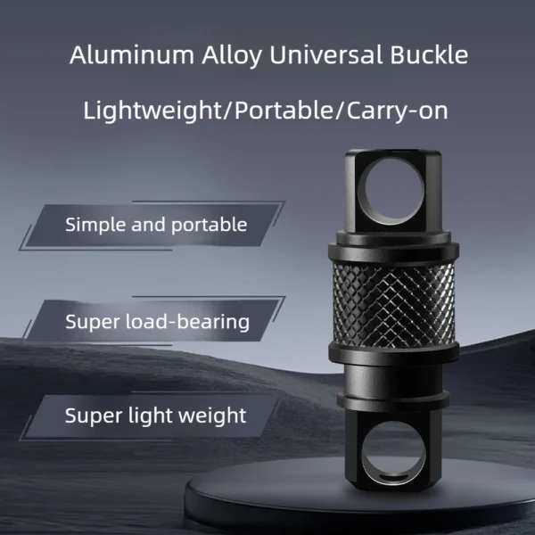 S981438f649184e8eaa366a20bb09fa49U Portachiavi Auto Sgancio Rapido Alluminio Rotante 360° Multifunzione EDC