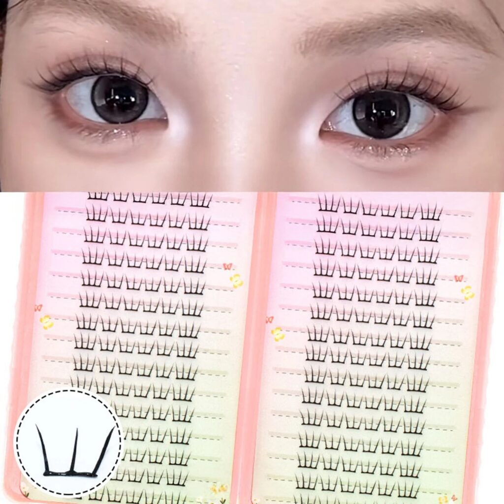 Set Ciglia Finte K-Beauty Sottili Effetto Naturale Riutilizzabili — immagine 2