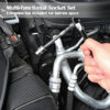 Set 46pz bussole attacco 1/4 cricchetto inserti esagonali metrici auto officina