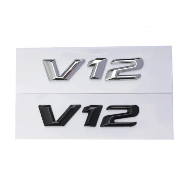 OTOKIT Emblema 3D ABS Cromato V12 Adesivo Parafango Mercedes Maybach S600 S500