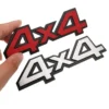 Emblema 3D 4WD 4x4 Adesivo Alluminio Cromato Parafango Auto SUV Pickup