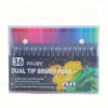 Set Pennarelli Acquerello Doppia Punta Pennello+Punta Fine 24 Colori Regalo Natale