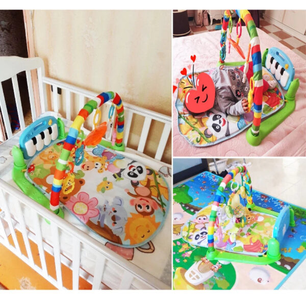 Sa98d1955bf9b480bb4a0ddfdaf9dd335m Palestrina neonato tappeto gioco con archi e sonagli - regalo nascita
