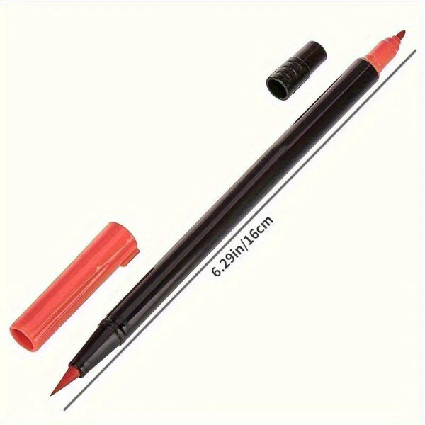 Set Pennarelli Acquerello Doppia Punta Pennello+Punta Fine 24 Colori Regalo Natale