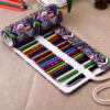 Astuccio rotolo colorato porta matite penne cosmetici 12/24/36/48/72 posti