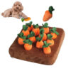 Tappeto Annusa per Cani Snuffle Mat Gioco Olfattivo Interattivo Peluche Carote