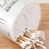 100/500/1000 pz Cotton Fioc Doppia Testa in Legno - Bastoncini Cotone per Trucco Naso Orecchie