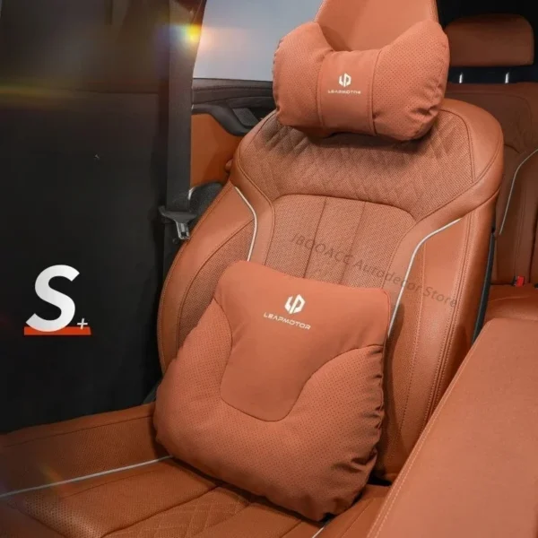 Cuscino Poggiatesta Auto Supporto Lombare Scamosciato per Leapmotor