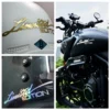 Coppia Adesivi Riflettenti 16cm Edizione Limitata Auto Moto Casco BMW Honda