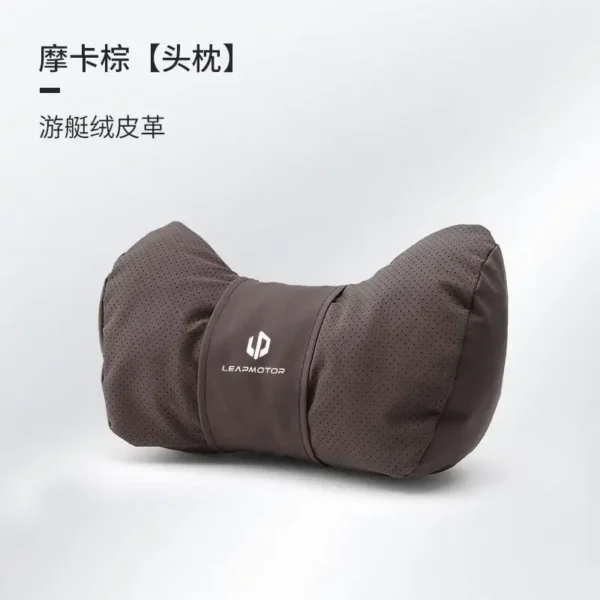 Cuscino Poggiatesta Auto Supporto Lombare Scamosciato per Leapmotor