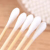 100/500/1000 pz Cotton Fioc Doppia Testa in Legno - Bastoncini Cotone per Trucco Naso Orecchie
