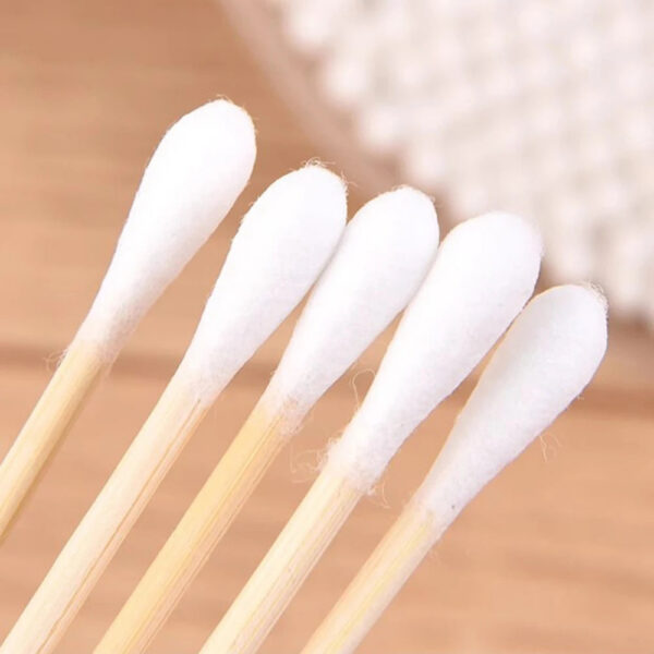 100/500/1000 pz Cotton Fioc Doppia Testa in Legno - Bastoncini Cotone per Trucco Naso Orecchie