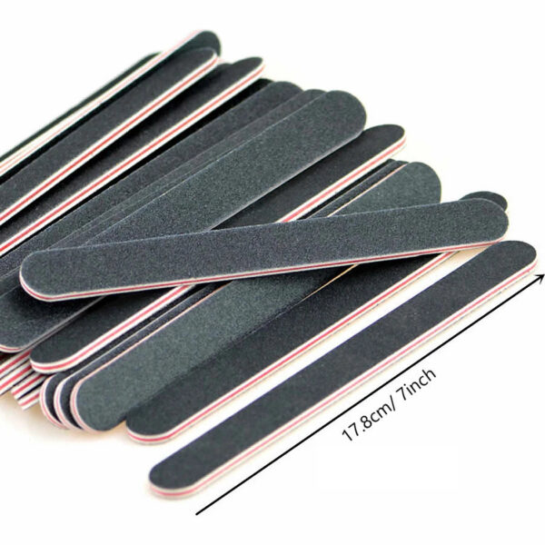Set 5 Lime per Unghie Dritte Cartavetrata Manicure Pedicure