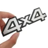 Emblema 3D 4WD 4x4 Adesivo Alluminio Cromato Parafango Auto SUV Pickup