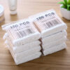 100/500/1000 pz Cotton Fioc Doppia Testa in Legno - Bastoncini Cotone per Trucco Naso Orecchie