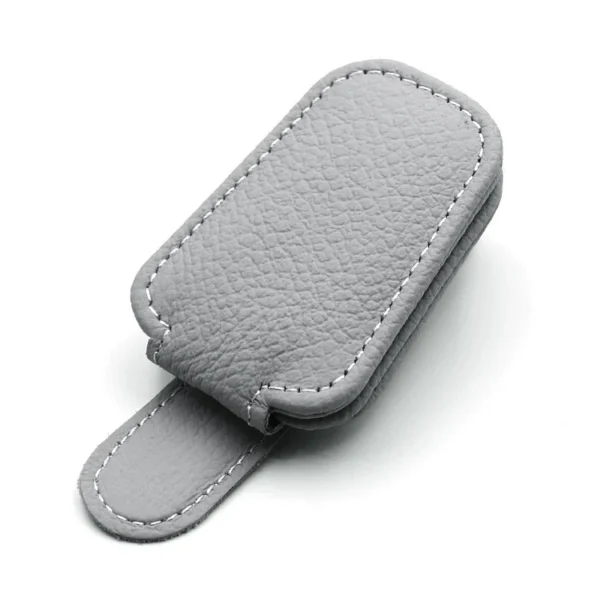 Sfe46c090acee4071a5a70c02bb694471E Porta Occhiali Auto in Pelle con Clip Parasole Supporto Occhiali da Sole